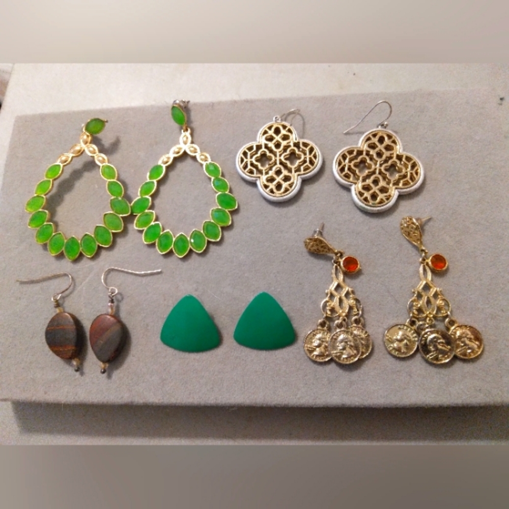 Earring Lot 5 pairs